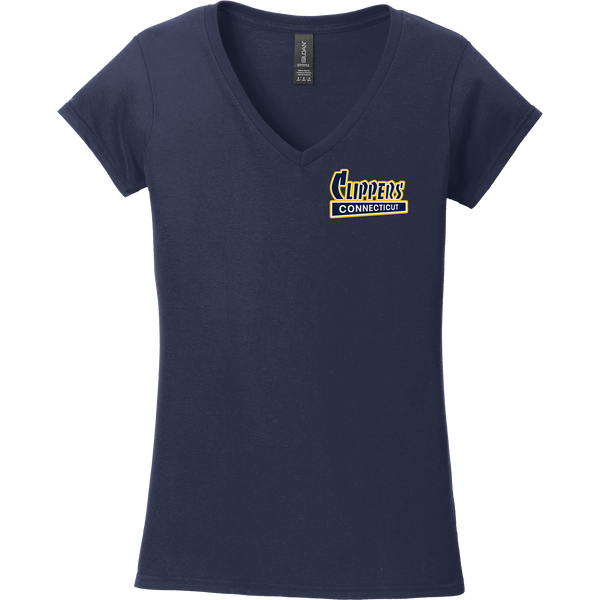 CT Clippers Softstyle Ladies Fit V-Neck T-Shirt