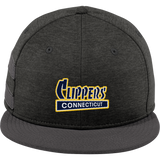 CT Clippers New Era Shadow Heather Striped Flat Bill Snapback Cap