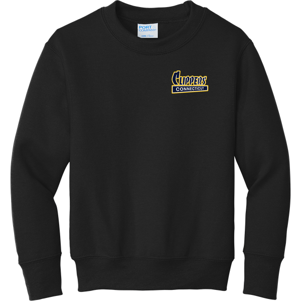 CT Clippers Youth Core Fleece Crewneck Sweatshirt