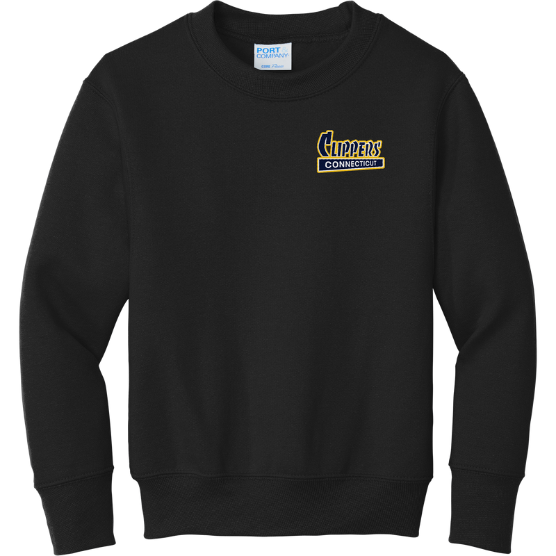CT Clippers Youth Core Fleece Crewneck Sweatshirt