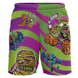Allegheny Badgers Zombie Adult Workout Wear Shorts
