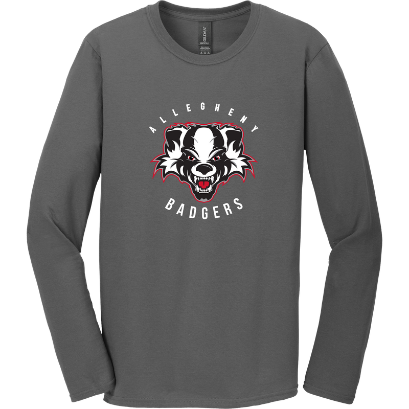 Scary Badgers Softstyle Long Sleeve T-Shirt