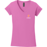 Midd North Hockey Softstyle Ladies Fit V-Neck T-Shirt