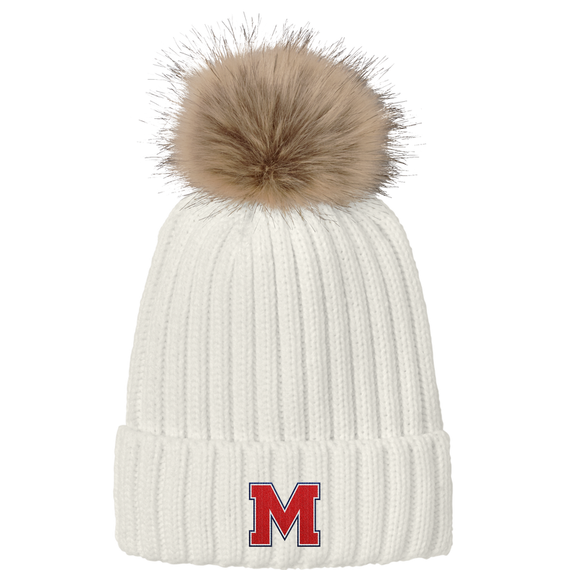 Mount St. Charles Faux Fur Pom Beanie