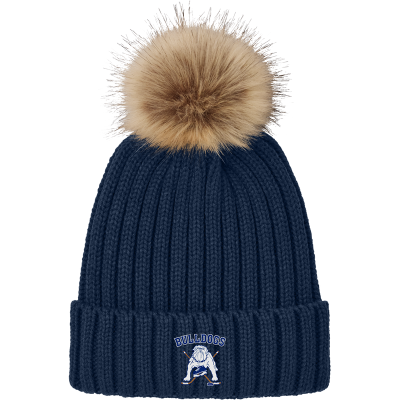 Chicago Bulldogs Faux Fur Pom Beanie