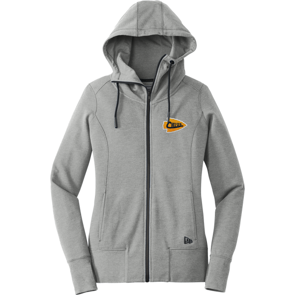 Chelsea Chiefs New Era Ladies Tri-Blend Fleece Full-Zip Hoodie