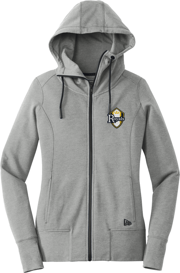 Royals Hockey Club New Era Ladies Tri-Blend Fleece Full-Zip Hoodie