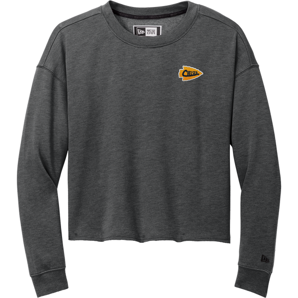 Chelsea Chiefs New Era Ladies Tri-Blend Fleece Crop Crew