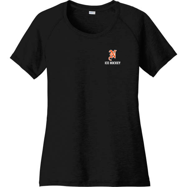 Midd North Hockey Ladies PosiCharge Tri-Blend Wicking Scoop Neck Raglan Tee