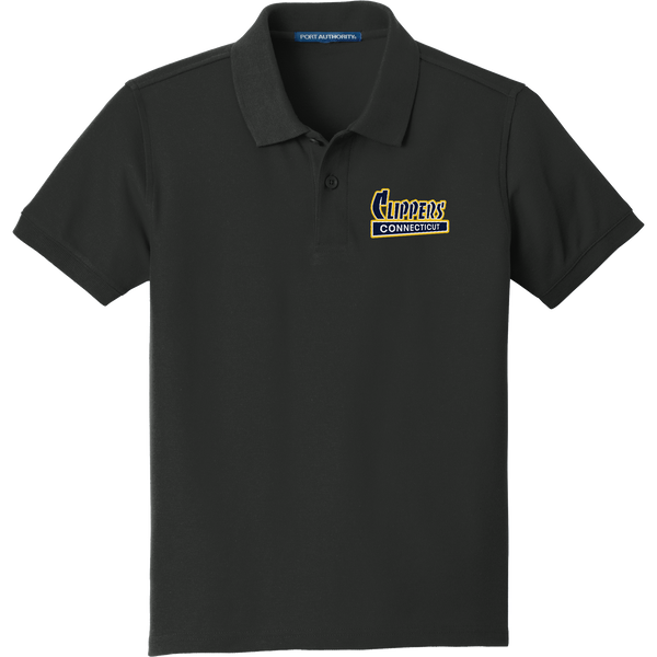 CT Clippers Youth Core Classic Pique Polo